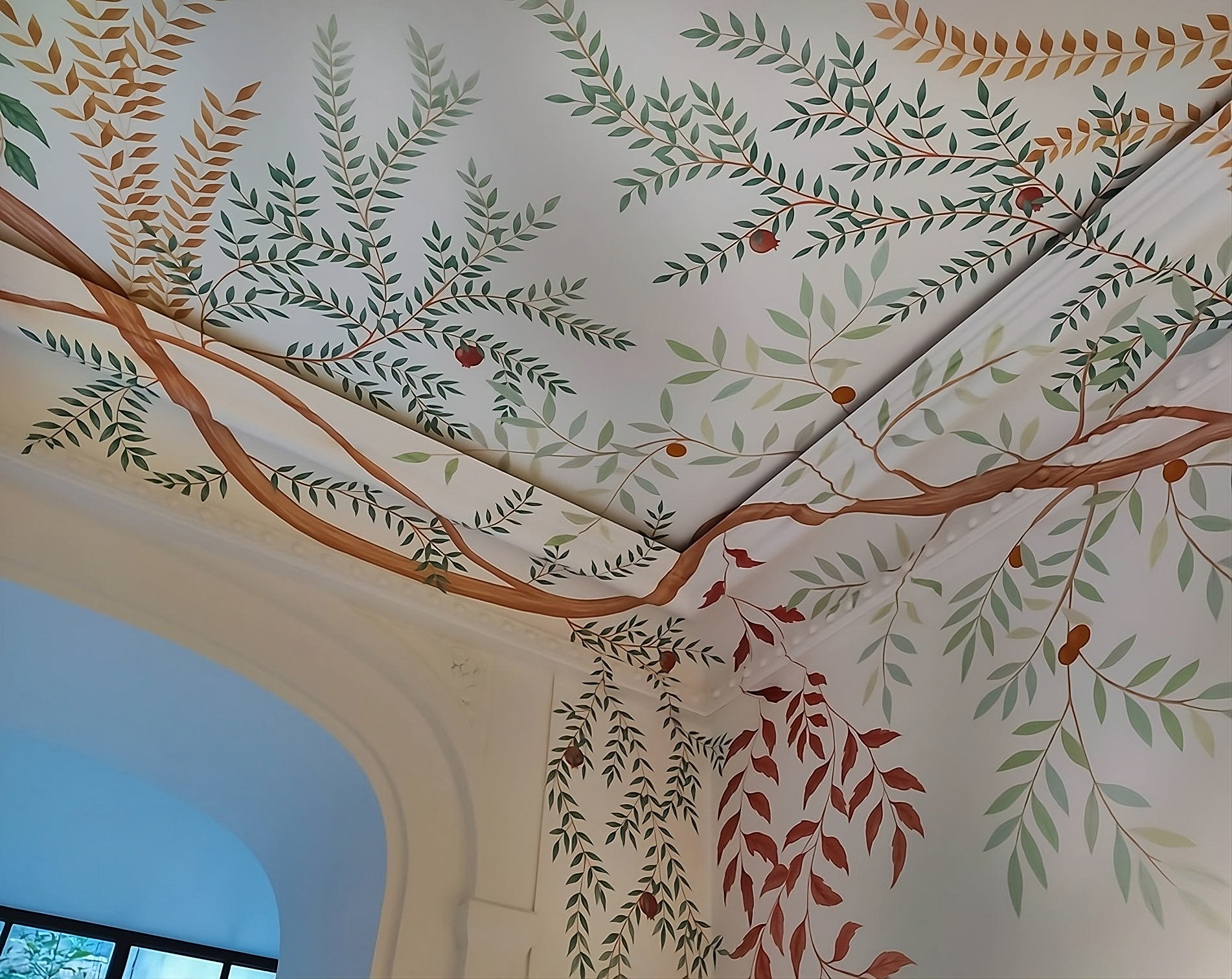 Exemple de fresque murale réalisé par Laurence Leuger